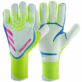 Воротарські рукавиці adidas Predator Pro 25 White/Lucid Pink/Lucid Lemon