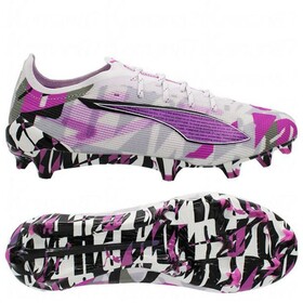 Бутси PUMA Ultra 5 Ultimate FG White/Pure Magenta/Feather Gray/Black LIMITED EDITION