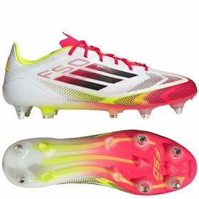 Бутси Adidas F50 Elite SG White/Core Black/Solar Yellow