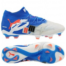 Бутси PUMA Future 8 Ultimate FG/AG White/Ultra Blue/Feather Gray/Black/Glowing Red LIMITED EDITION