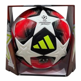 Футбольний м'яч Adidas Champions League 24/25 PRO White/Lucid Red/Lucid Lemon/Silver Metallic