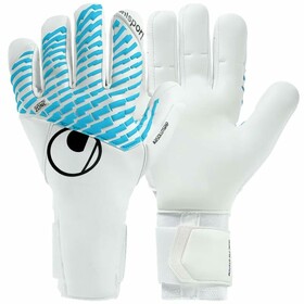 Воротарські рукавички Uhlsport Fangmaschine CyberTec Absolutgrip HN White/Cyber Blue/Black