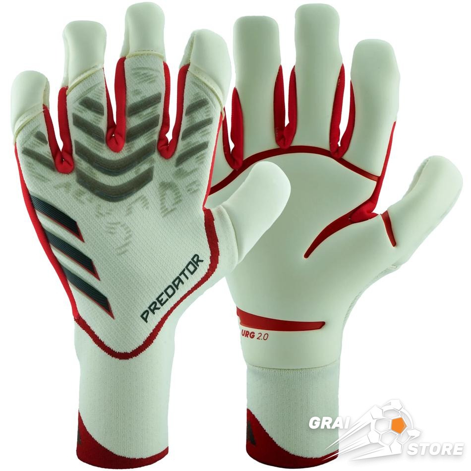 Воротарські рукавиці adidas Predator Pro 25 Hybrid White/Pure Ruby/Black