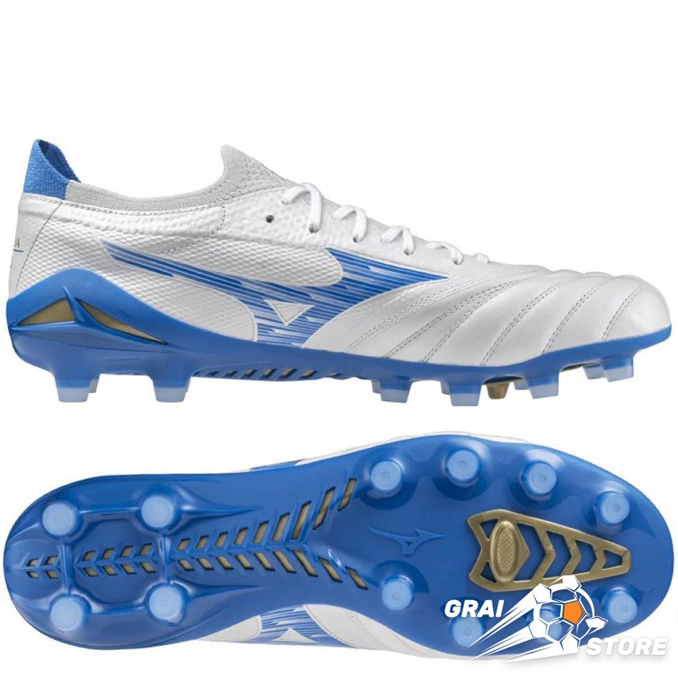 Бутси Mizuno Morelia Neo IV Beta Elite FG/AG White/Laser Blue