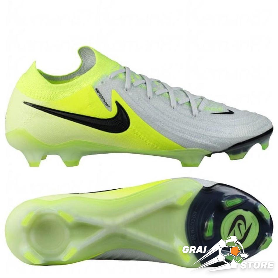 Бутси Nike Phantom GX2 Elite FG Metallic Silver/Black/Volt