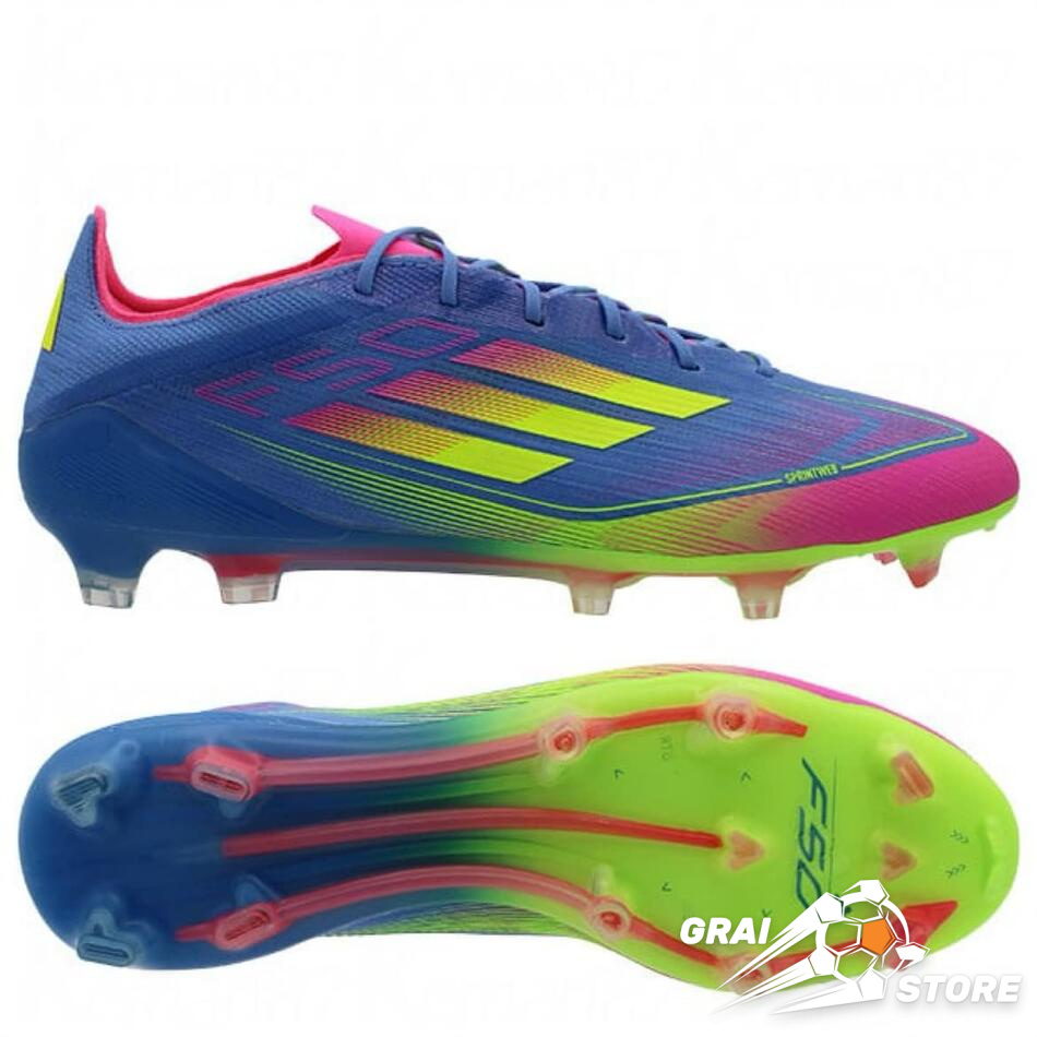Бутси Adidas F50 Elite FG Blue Fusion/Lucid Lemon/Lucid Pink