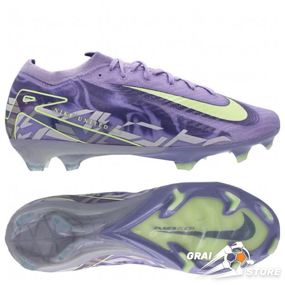 Бутси Nike Air Zoom Mercurial Vapor 16 Elite FG United 001 Purple Agate/Barely Volt