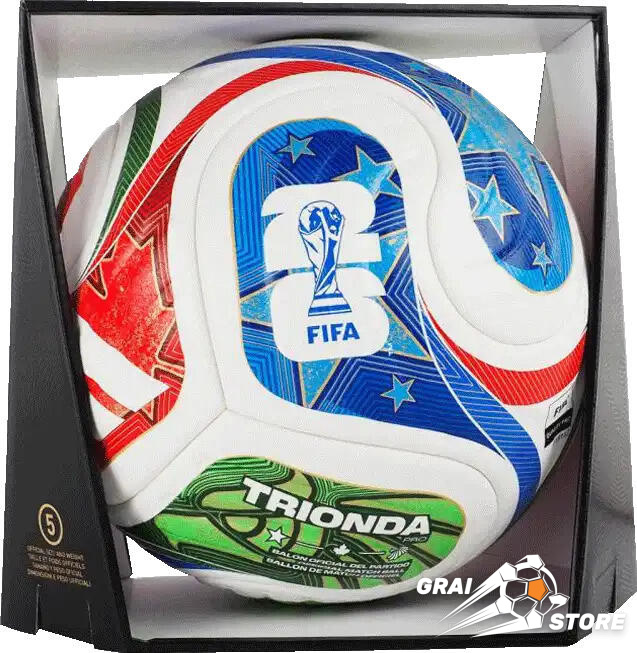 Футбольний м'яч Adidas Trionda World Cup 2026 FIFA OMB White/Royal Blue/Solar Blue/Power Red