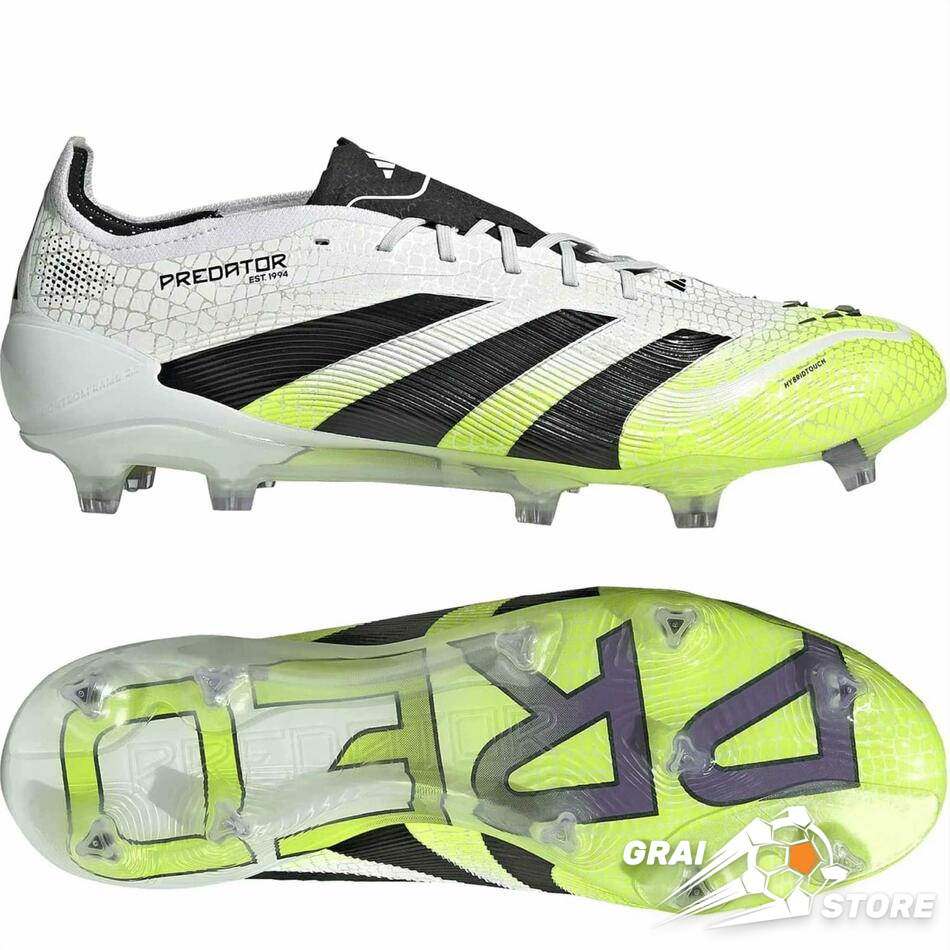 Бутси adidas Predator Elite FG White/Core Black/Lucid Lemon