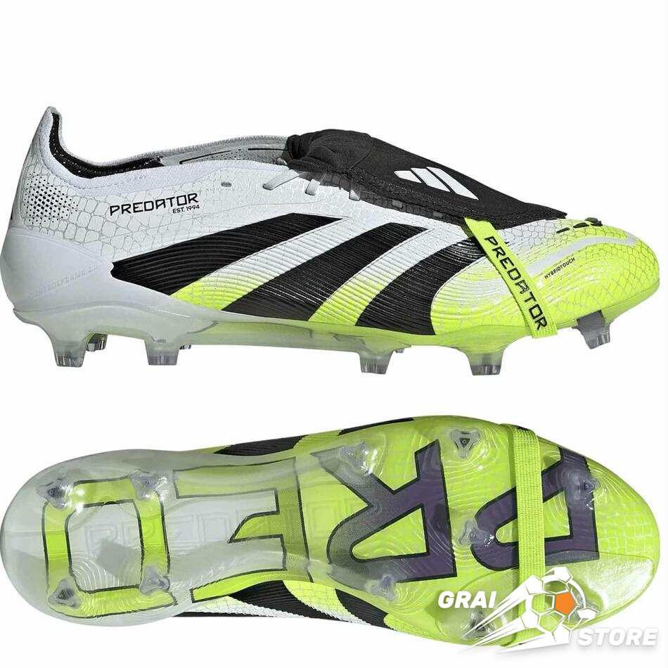 Бутси Adidas Predator FT Elite FG White/Black/Lucid Lemon
