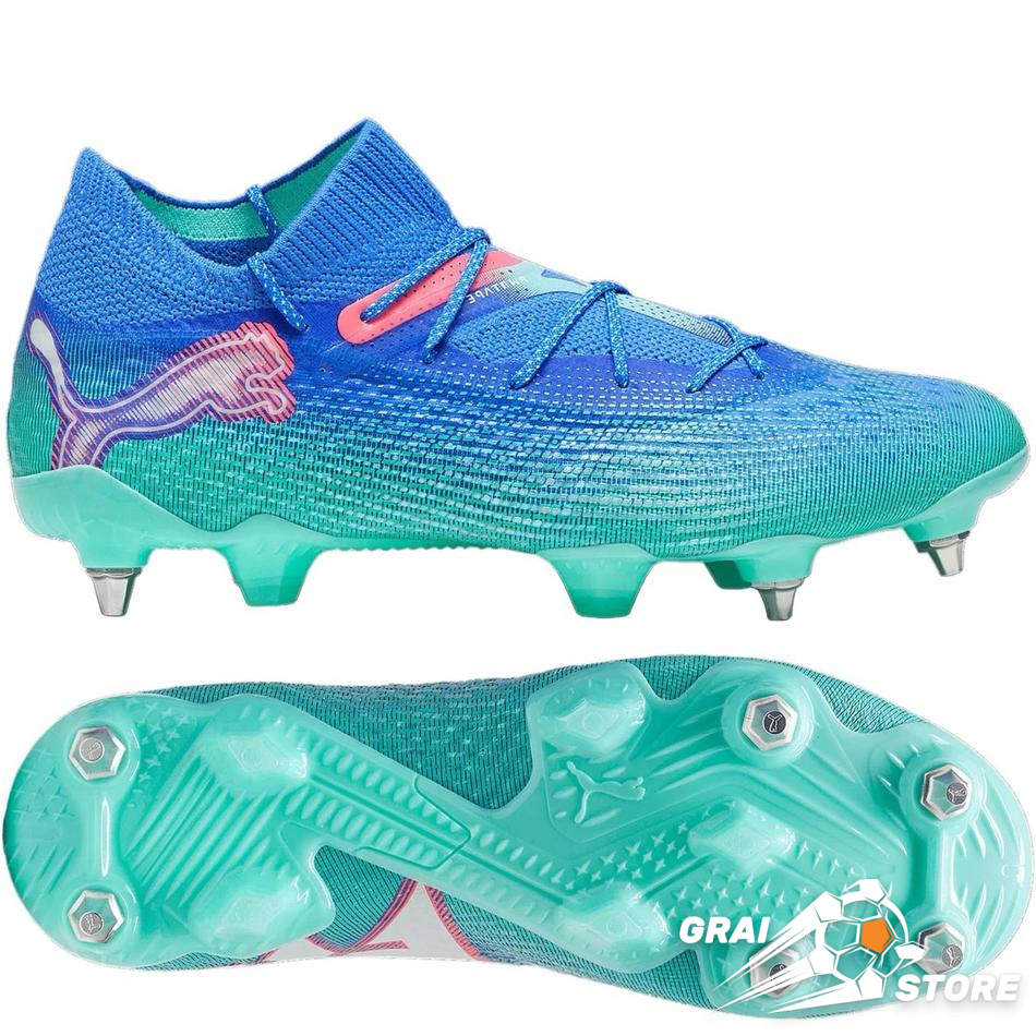 Бутси PUMA FUTURE 7 Ultimate SG Bluemazing/White/Electric Peppermint