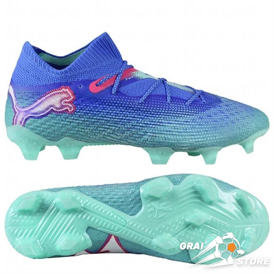 Бутси Puma FUTURE 7 Ultimate FG/AG Bluemazing/White/Electric Peppermint