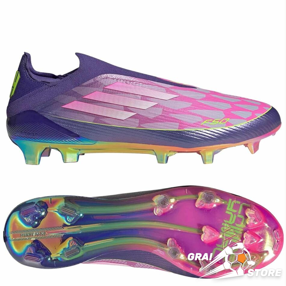 Бутси adidas F50 Elite Laceless FG 'Lamine Yamal' Unity Purple/Footwear White/Lucid Lemon