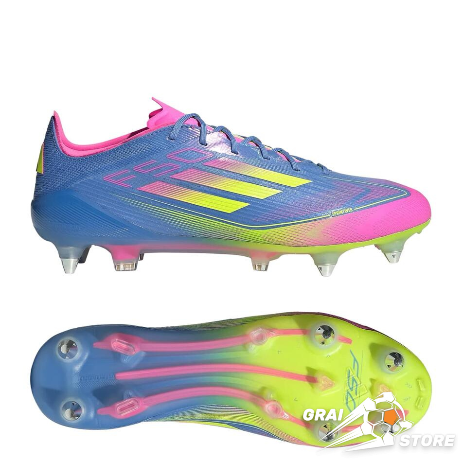 Бутси Adidas F50 Elite SG Blue Fusion/Lucid Lemon/Lucid Pink