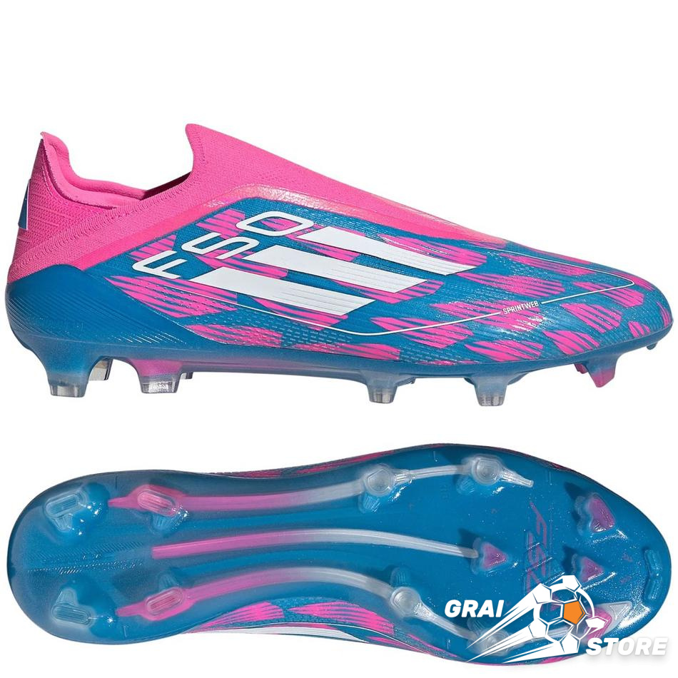 Бутси Adidas F50 Laceless Elite FG Solar Blue/White/Solar Pink