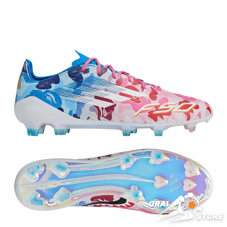 Бутси adidas F50 Elite FG 'BAPE'Clear Pink/Ice Blue/Footwear White LIMITED EDITION