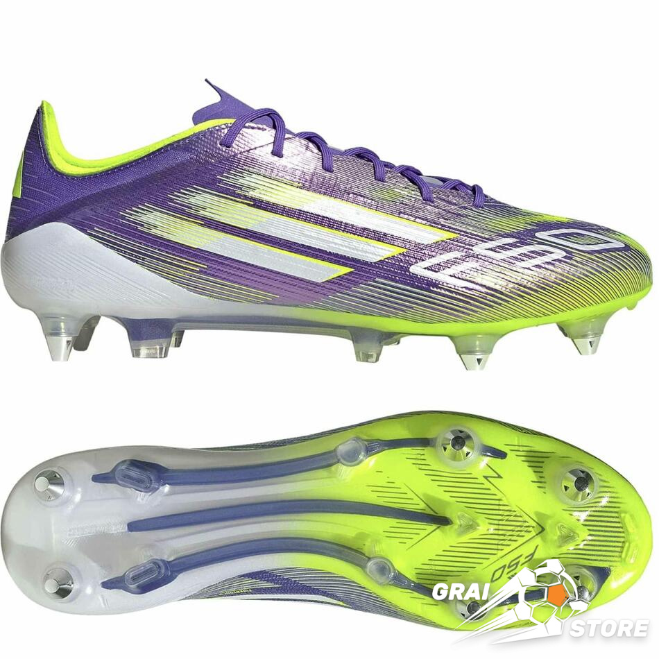 Бутси Adidas F50 Elite SG Purple Rush/White/Lucid Lemon