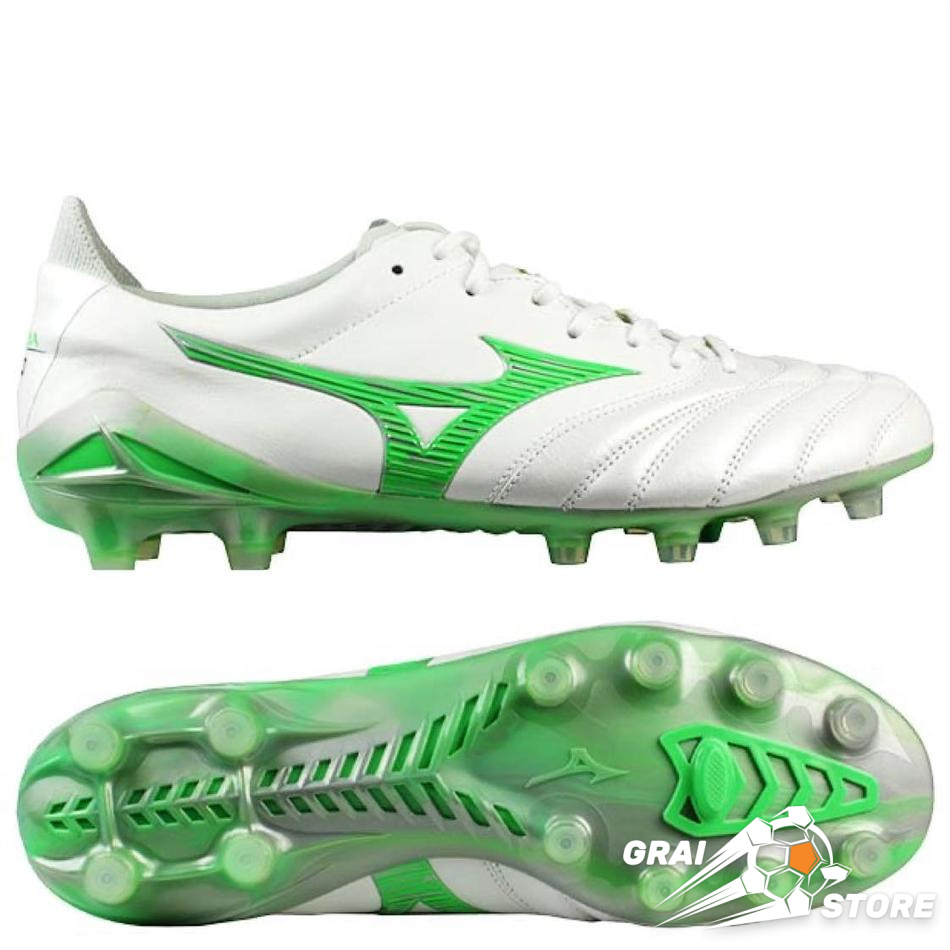 Бутси Mizuno Morelia Neo IV Made in Japan FG White/Green