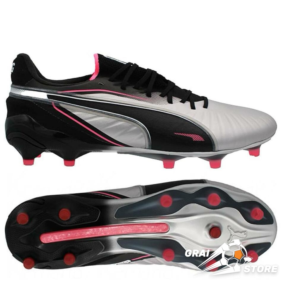 Бутси PUMA King Ultimate FG/AG Silver/Black/Sun Struck/White