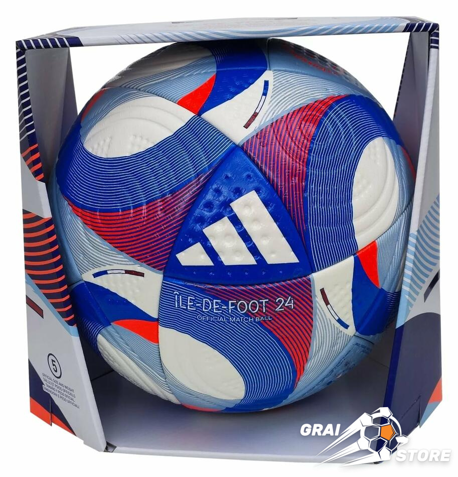 Футбольний м'яч Adidas OLYMPICS 2024 PRO Blue/White/Red