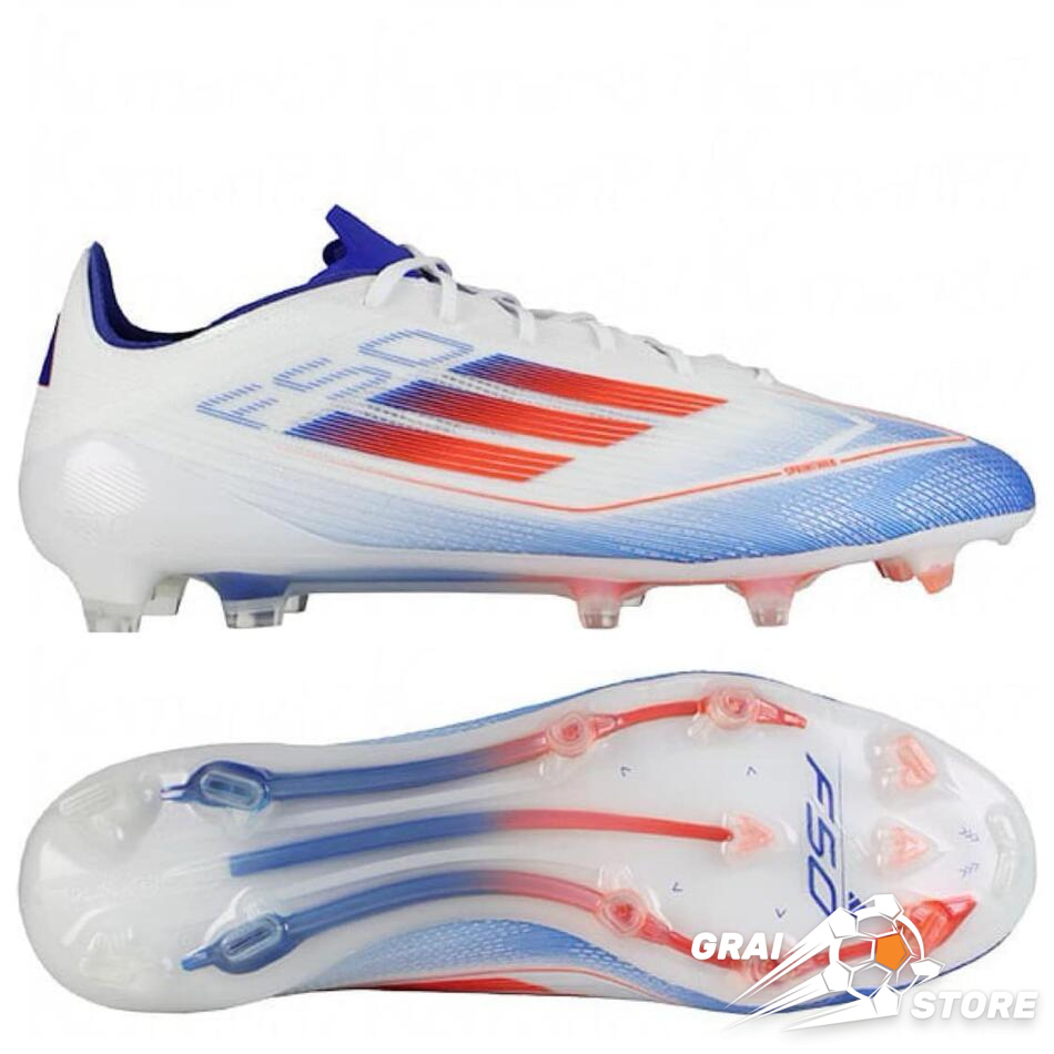 Бутси Adidas F50 Elite FG White/Solar Red/Lucid Blue