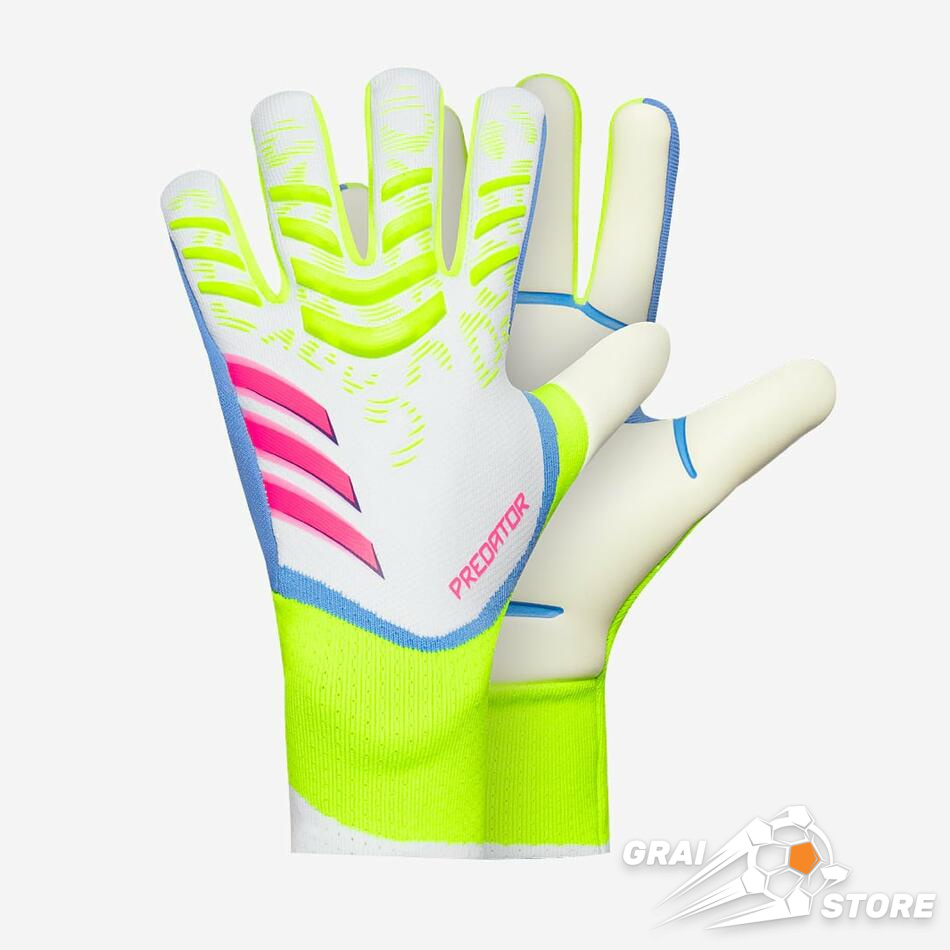 Воротарські рукавиці adidas Predator Pro PROMO 25 White/Lucid Pink/Lucid Lemon