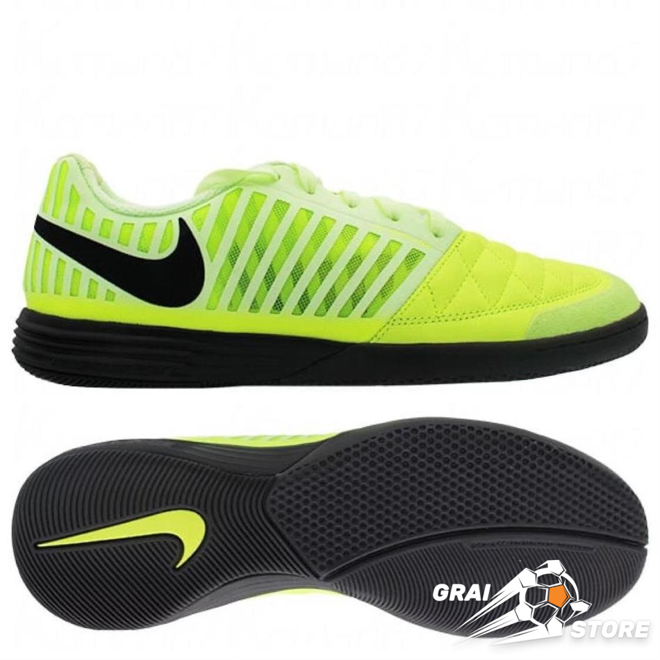 Футзалки Nike Lunargato II IC Green Floro/Black